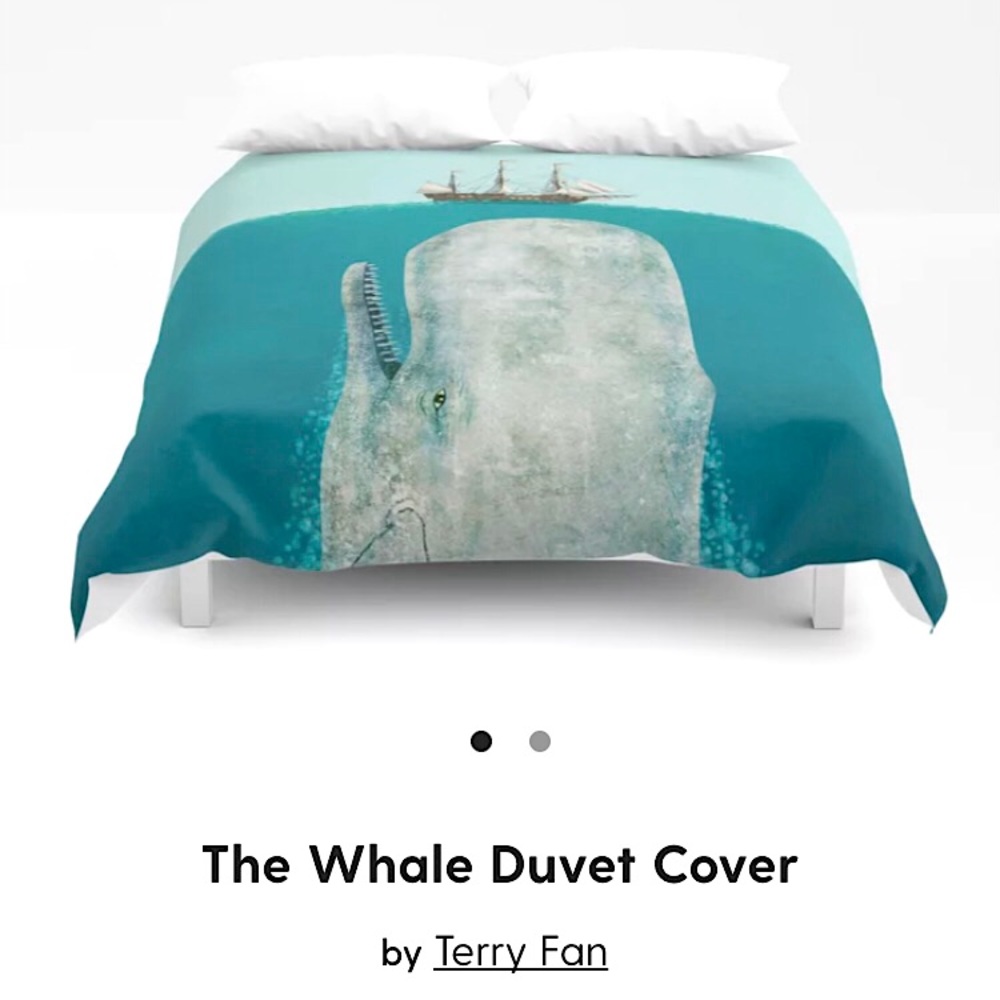 Gorgeous aquatic themed queen size duvet cover